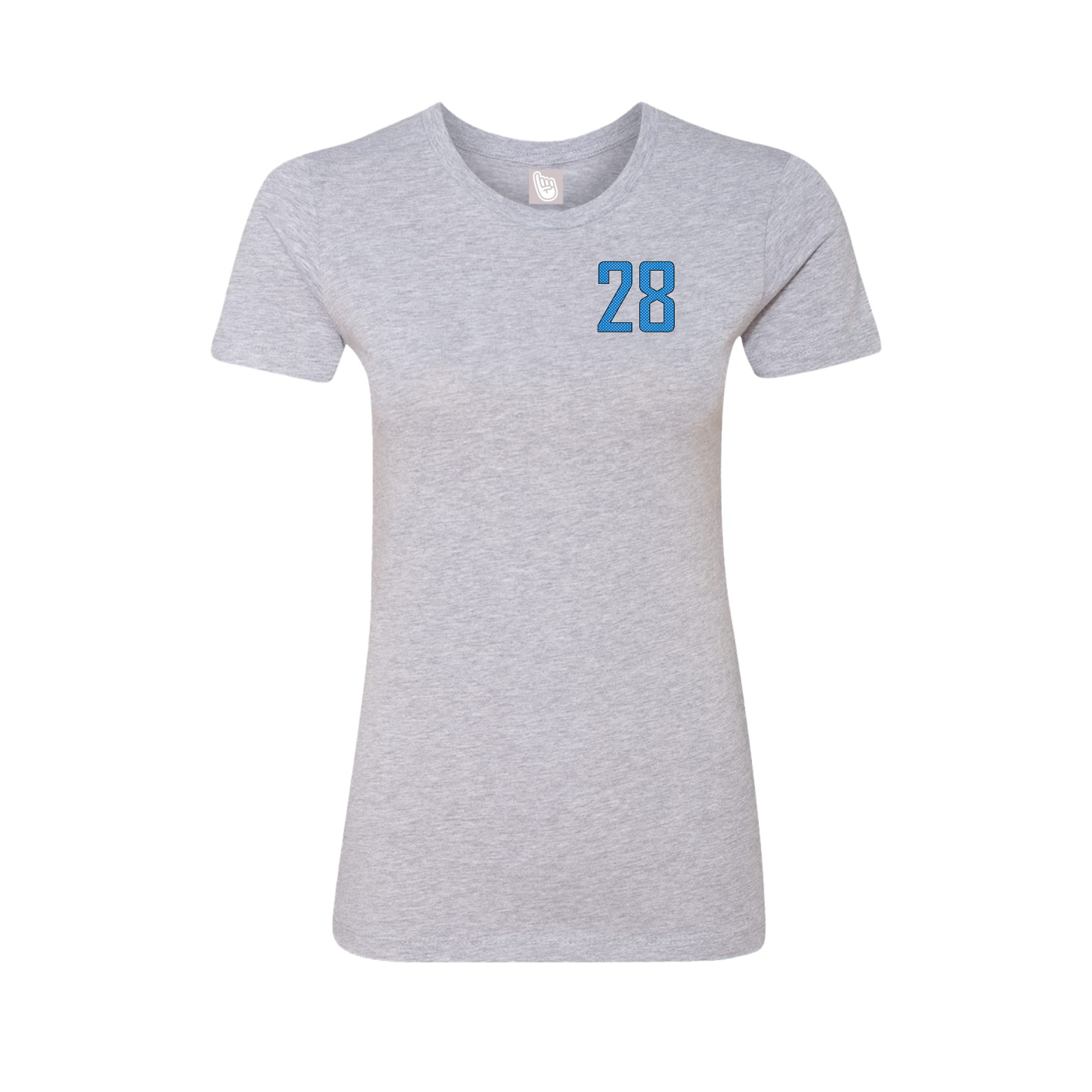 Fitted Women's Tee — Front Shirsy in Grey