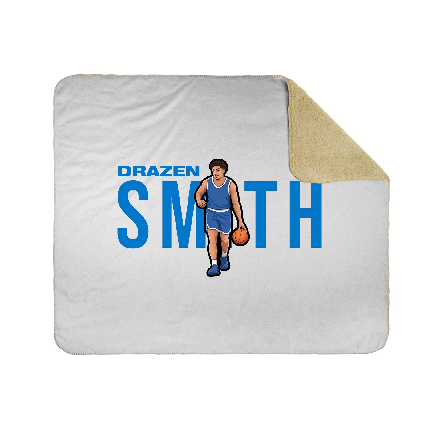 Throw Blanket — Player Name in White