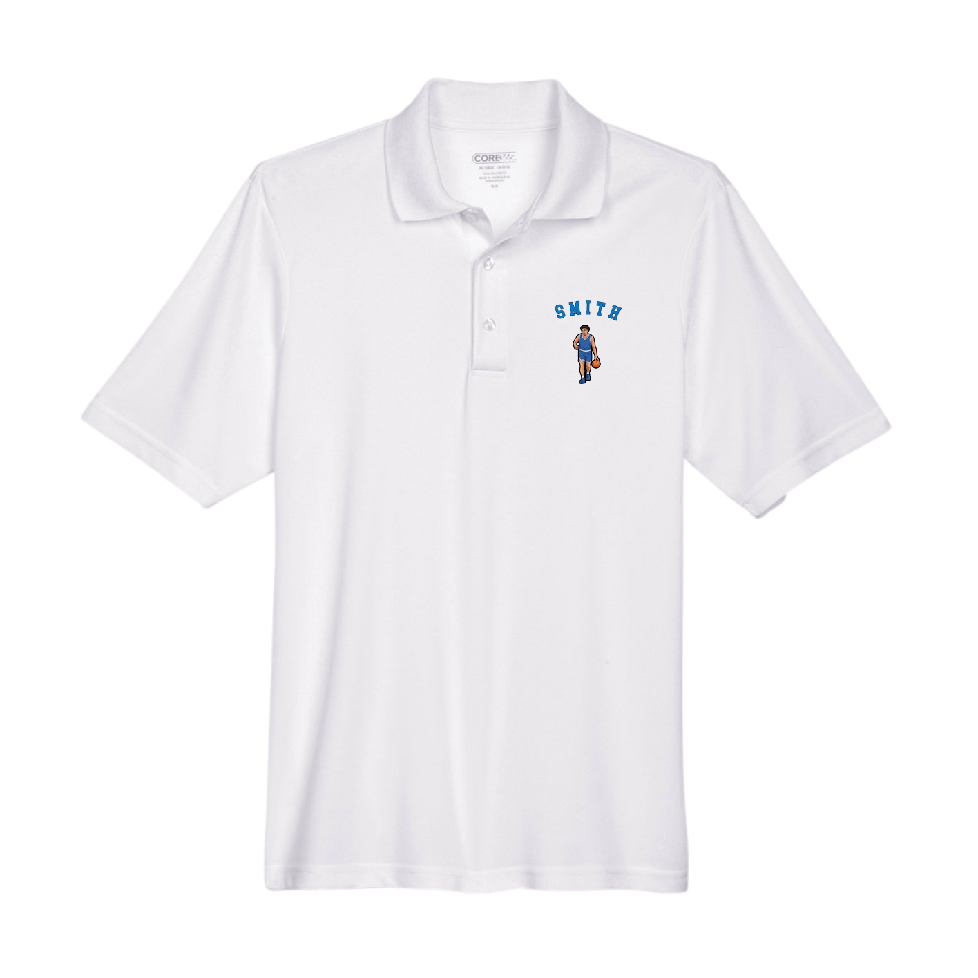 Performance Polo — Shirsey Arch in White