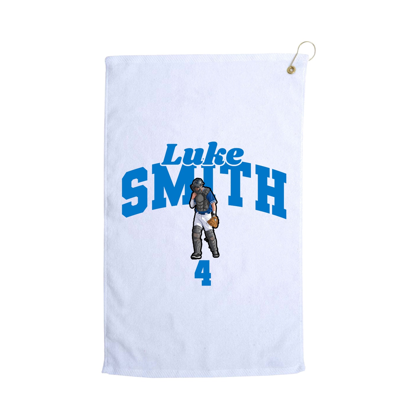 Golf Towel — Signature Arch in White