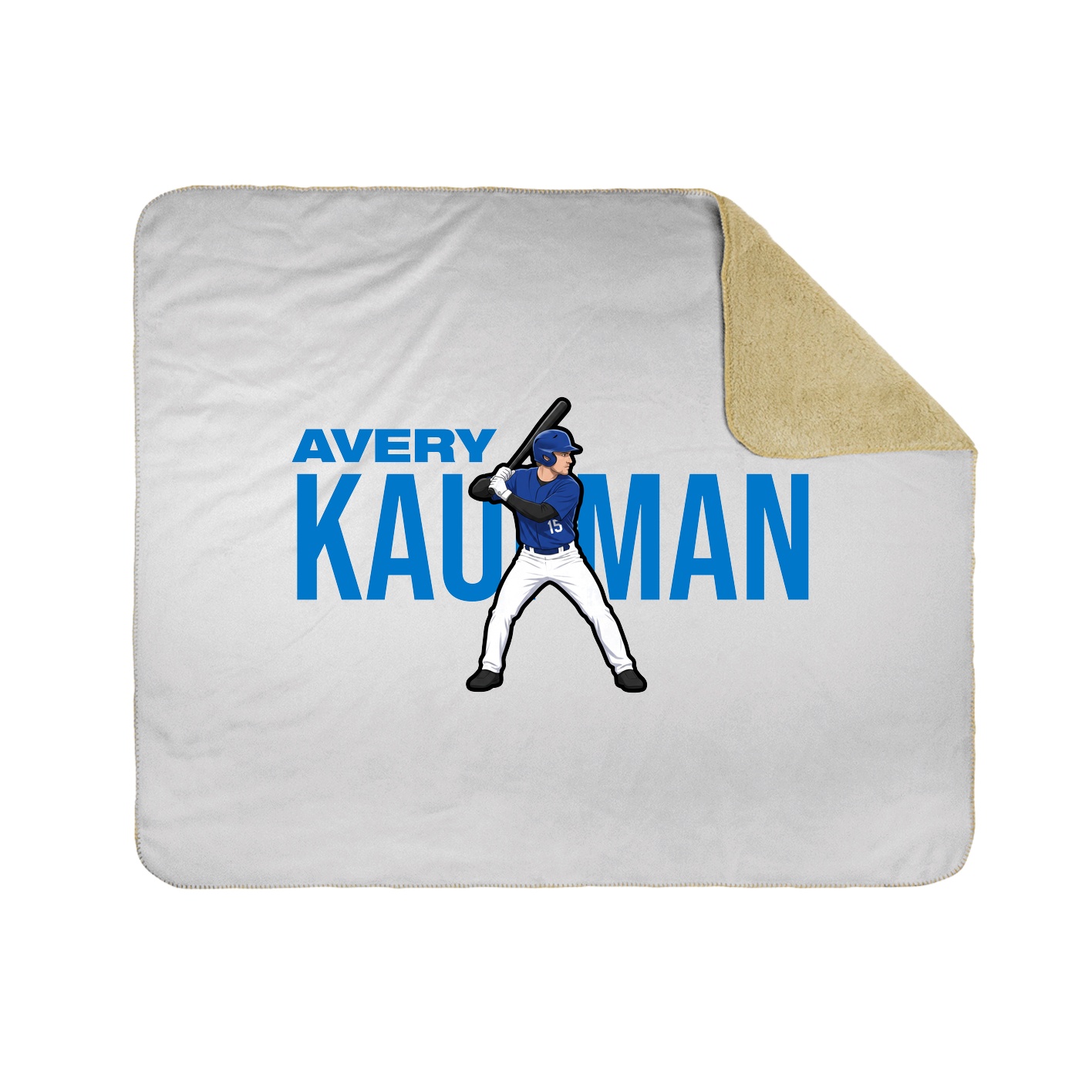 Throw Blanket — Player Name in White