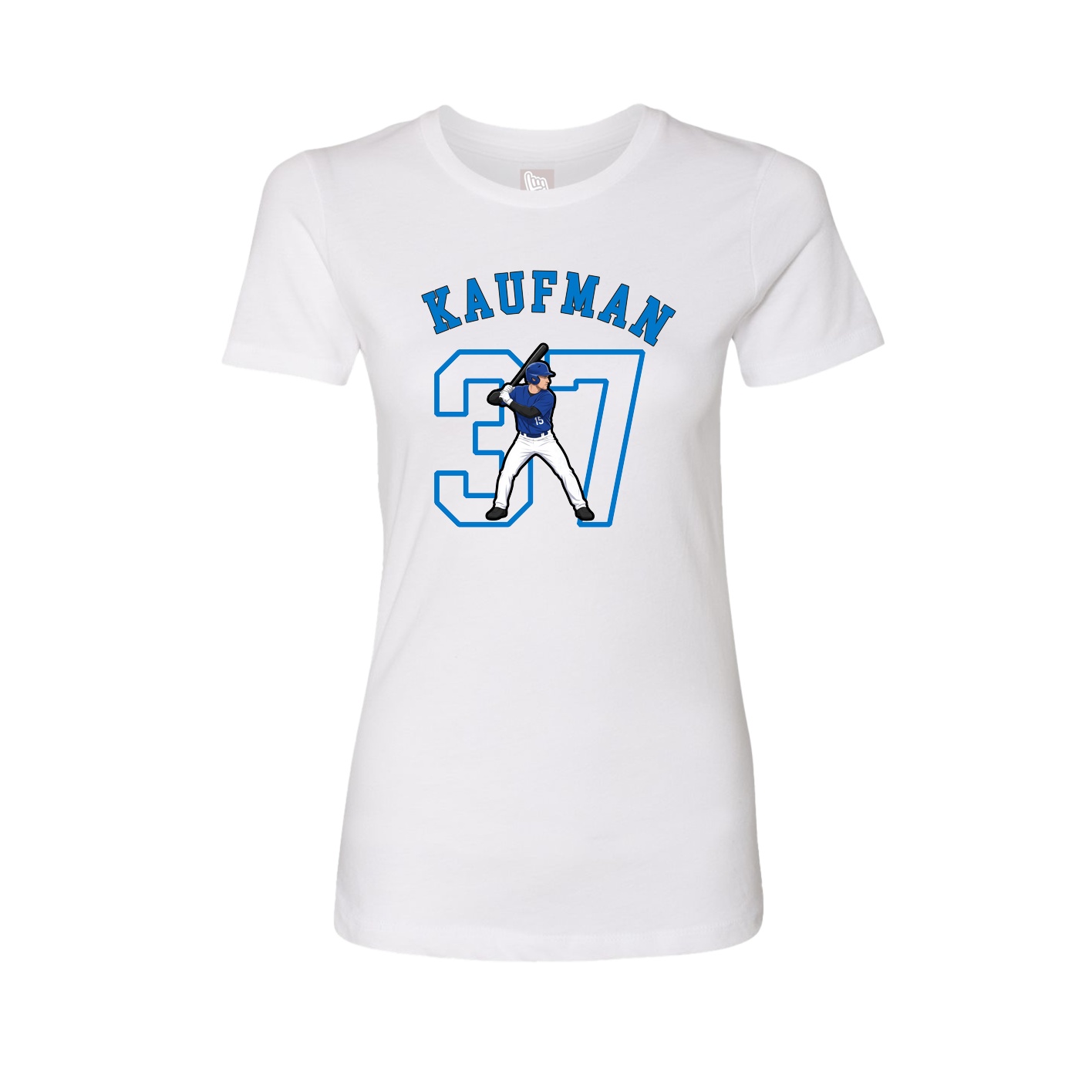 Fitted Women's Tee — Shirsey Arch in White