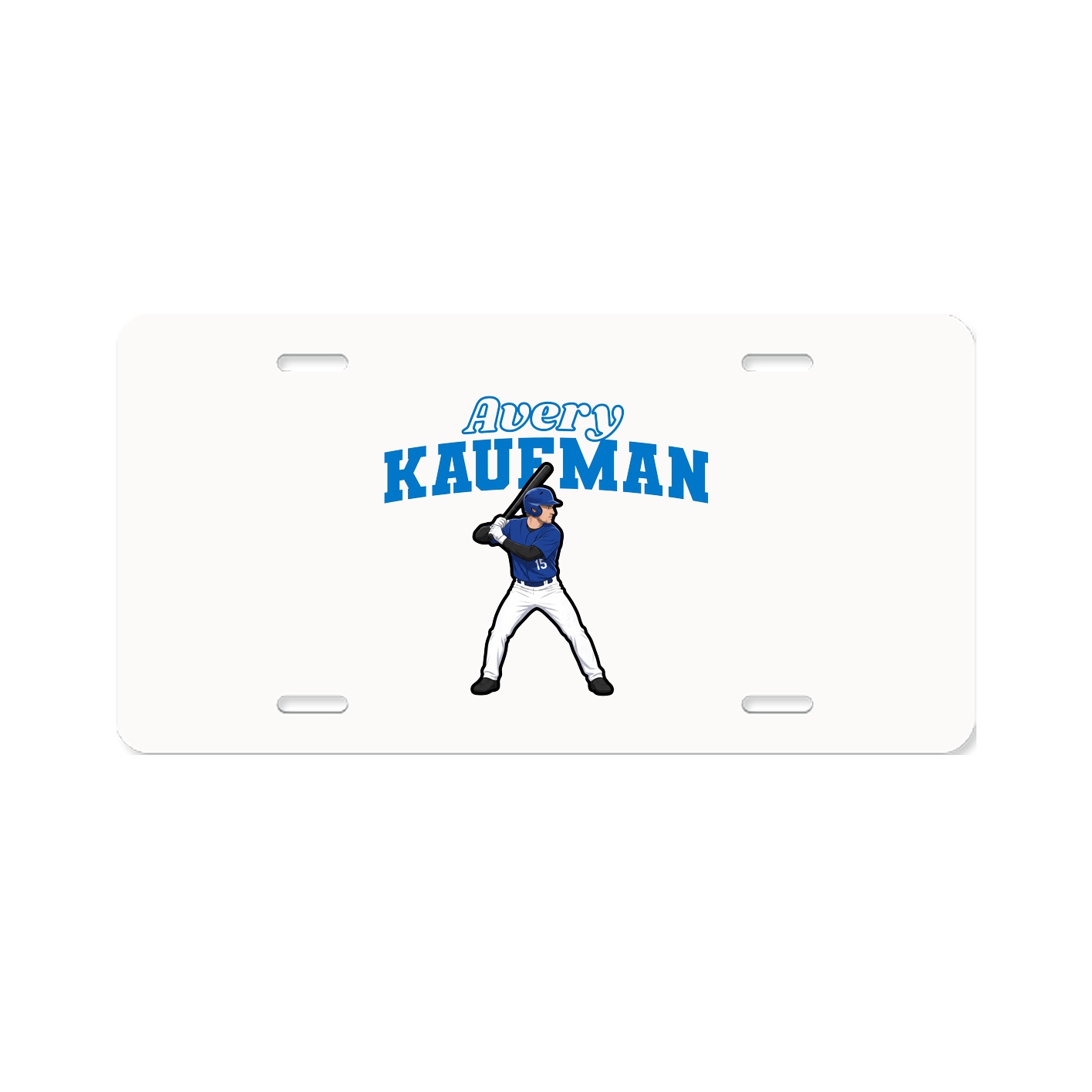License Plate — Name Arch in Classic