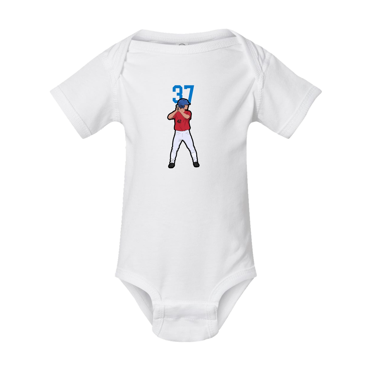 Baby Onesie — Number Top in White