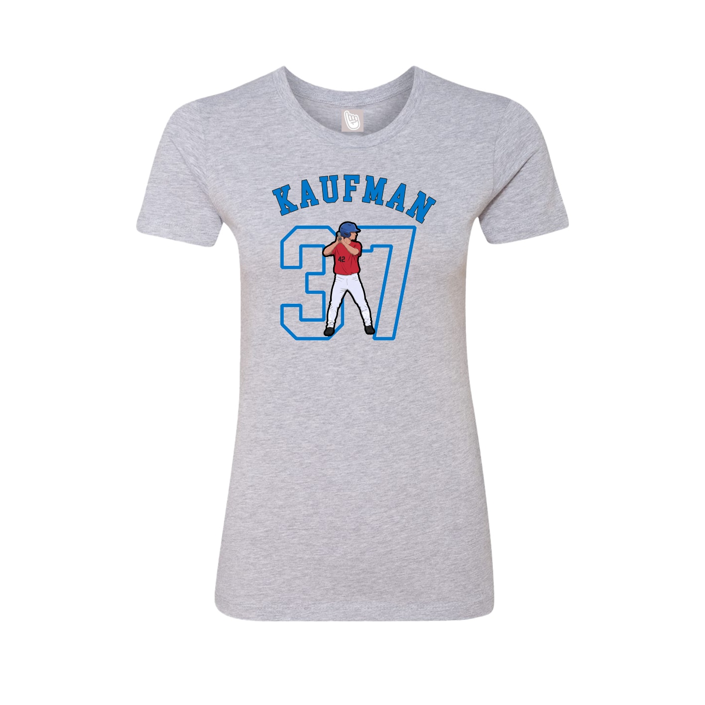 Fitted Women's Tee — Shirsey Arch in Grey