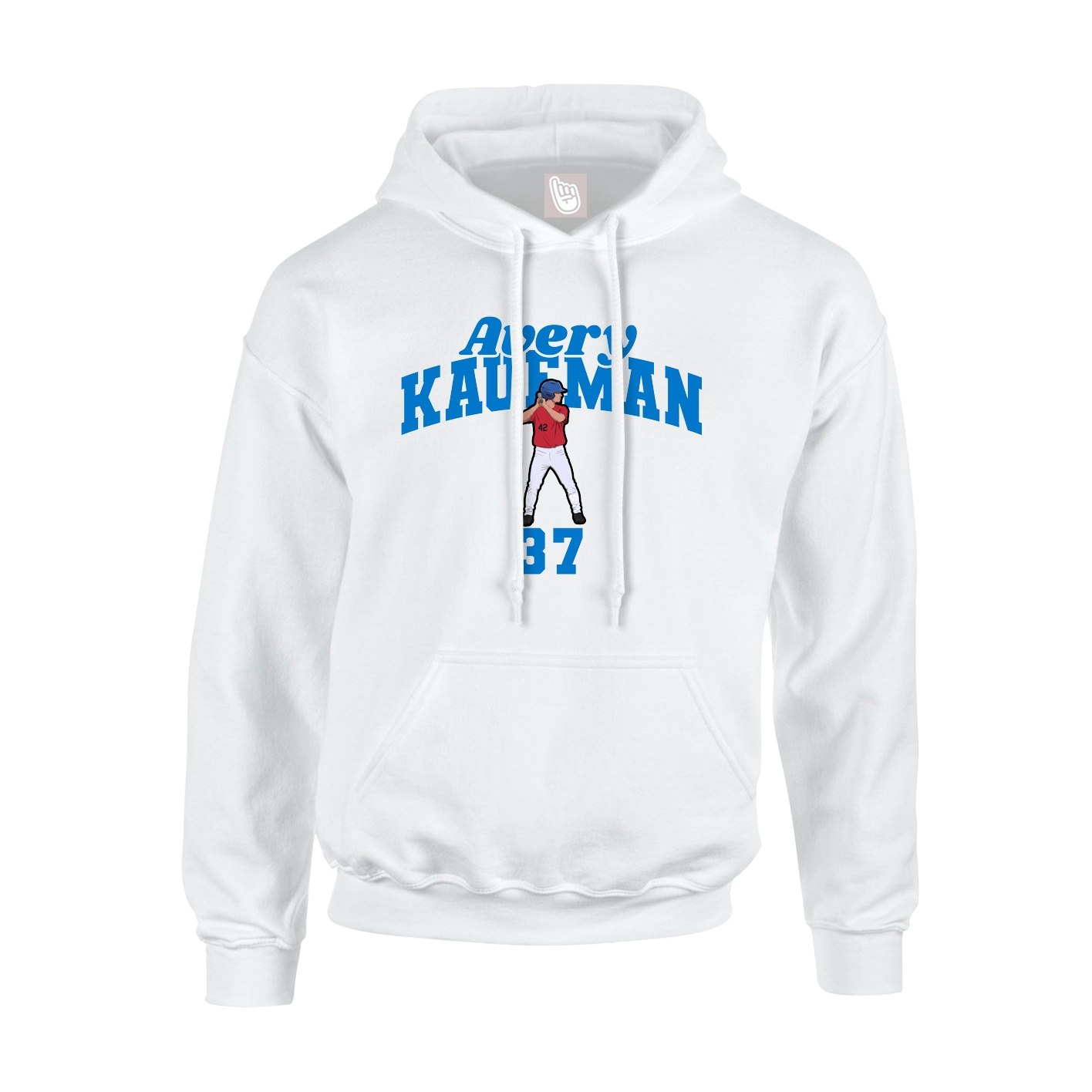 Hoodie — Signature Arch in White
