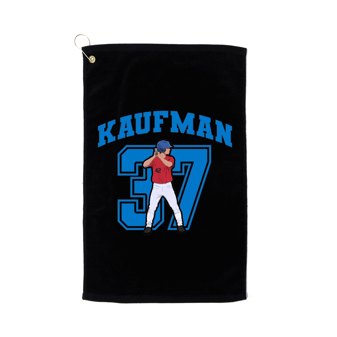 Golf Towel — Number in Black