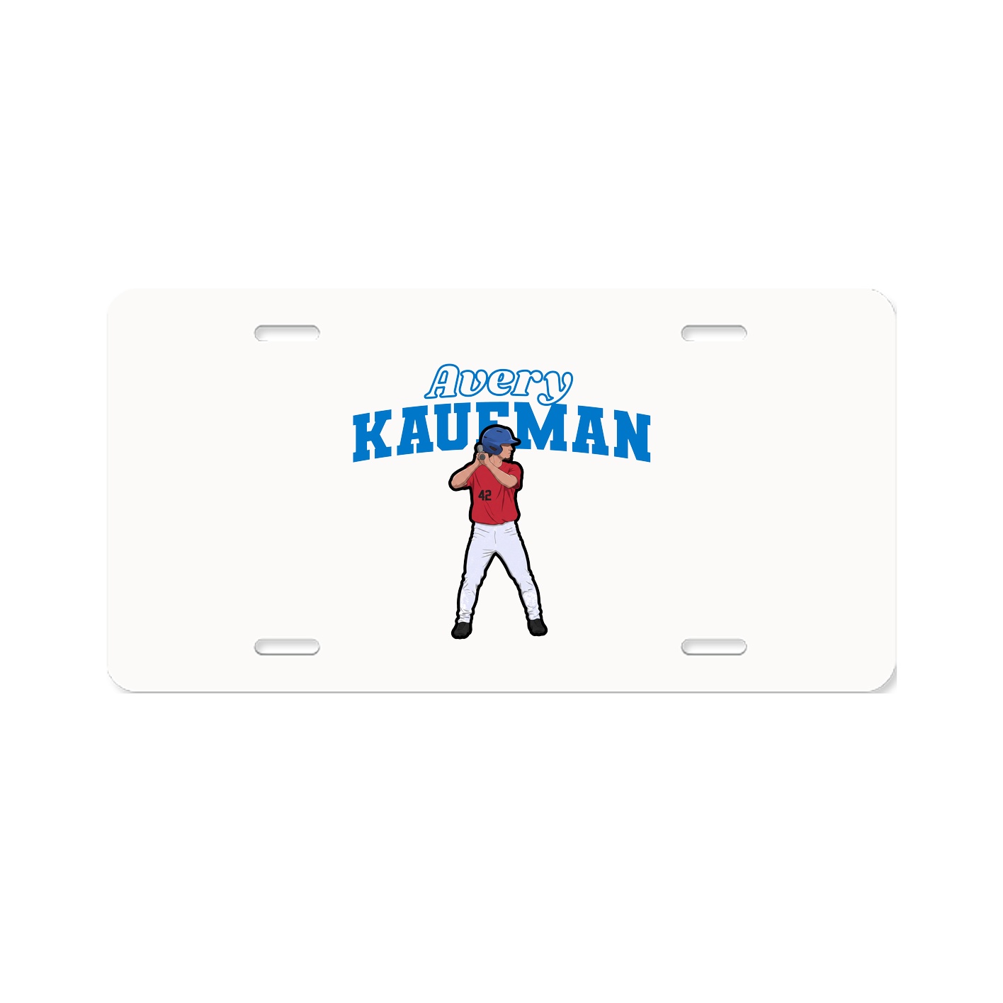 License Plate — Name Arch in Classic