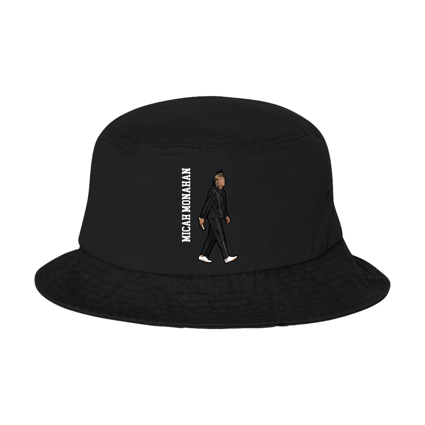 Bucket Cap — Name Vertical in Black