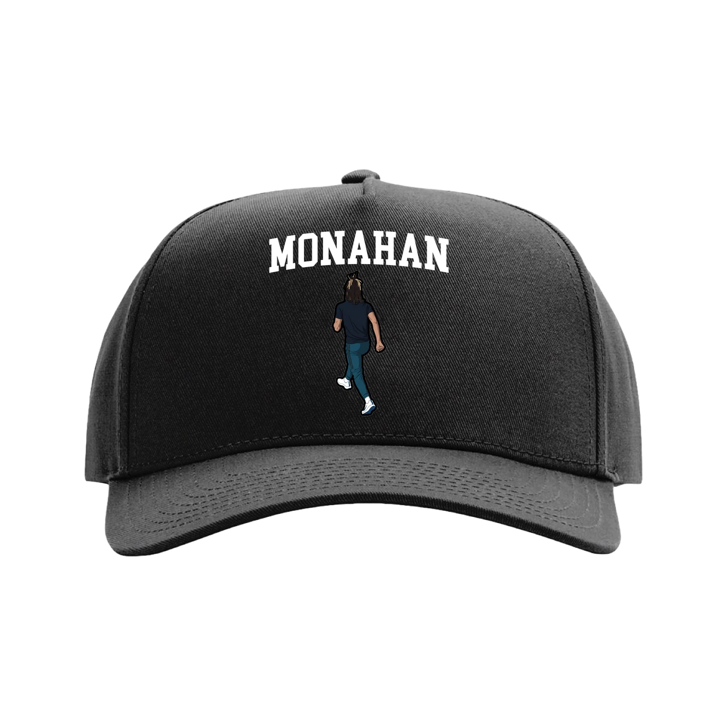 Full Fabric Five-Panel Champ Cap — Shirsey in Black