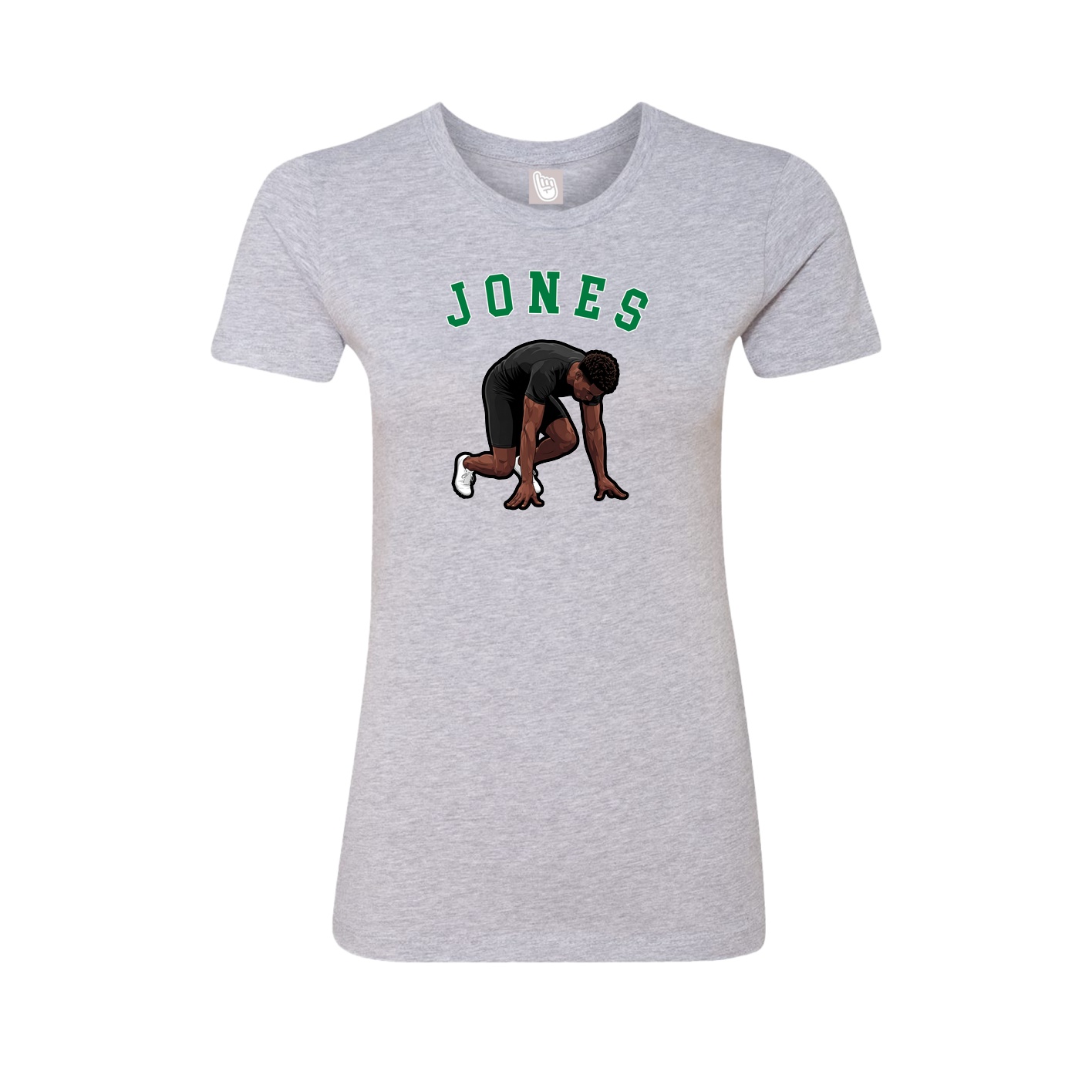 Fitted Women's Tee — Shirsey Arch in Grey
