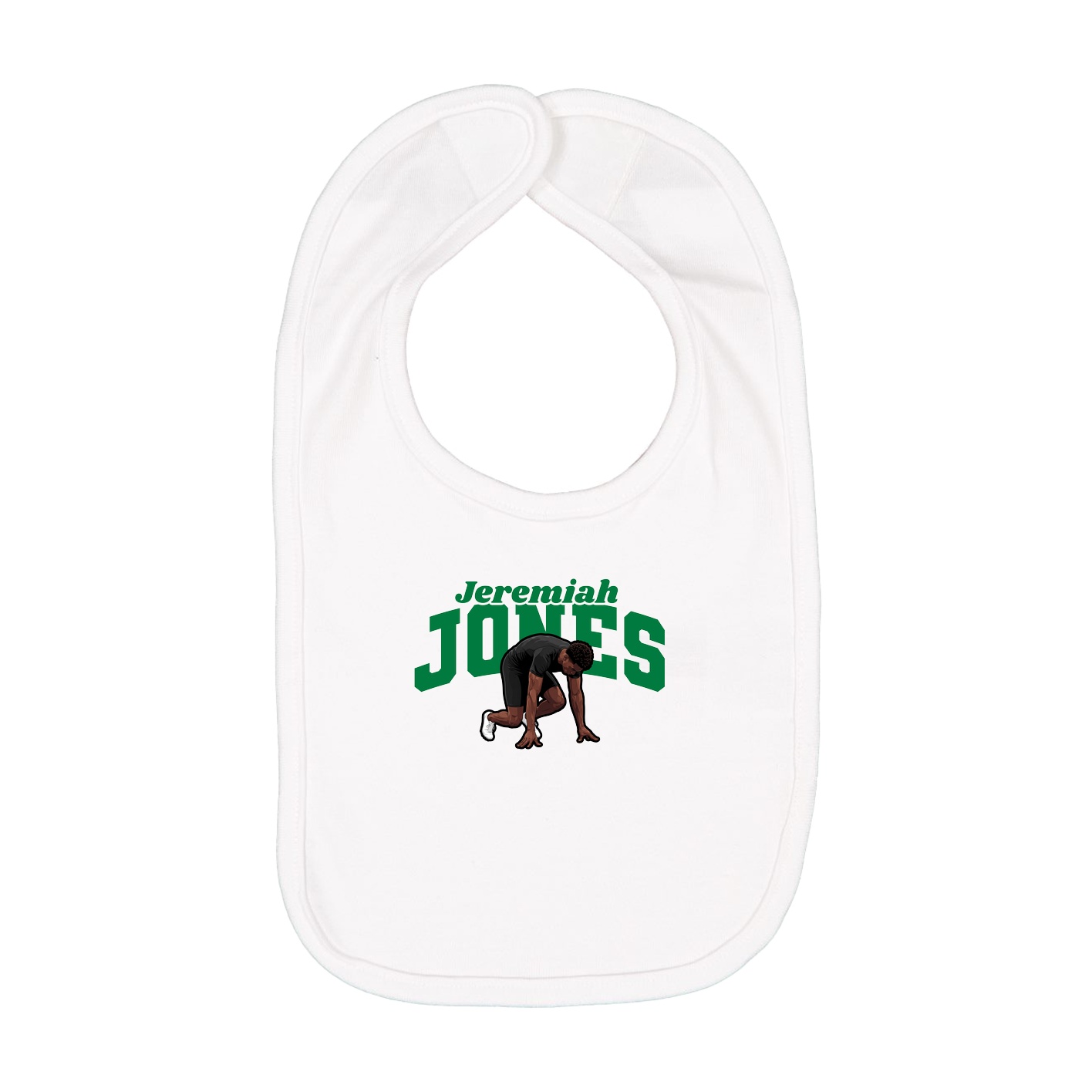 Infant Bib — Signature Arch in White