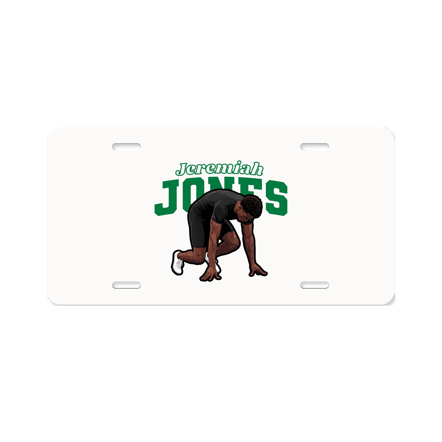 License Plate — Name Arch in Classic