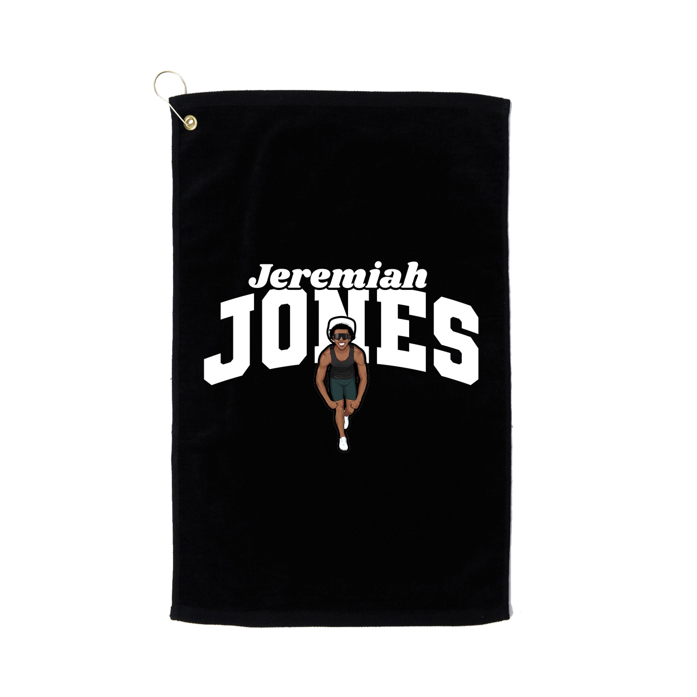 Golf Towel — Signature Arch in Black