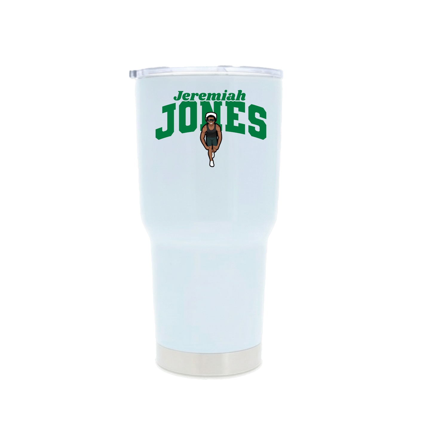 30oz Stainless Steel Tumbler — Signature Arch in White