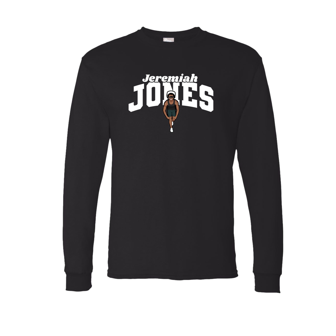 Long Sleeve Tee — Signature Arch in Black