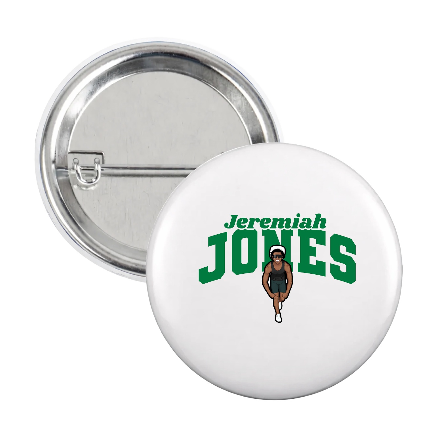 Game Day Button — Signature Arch in White