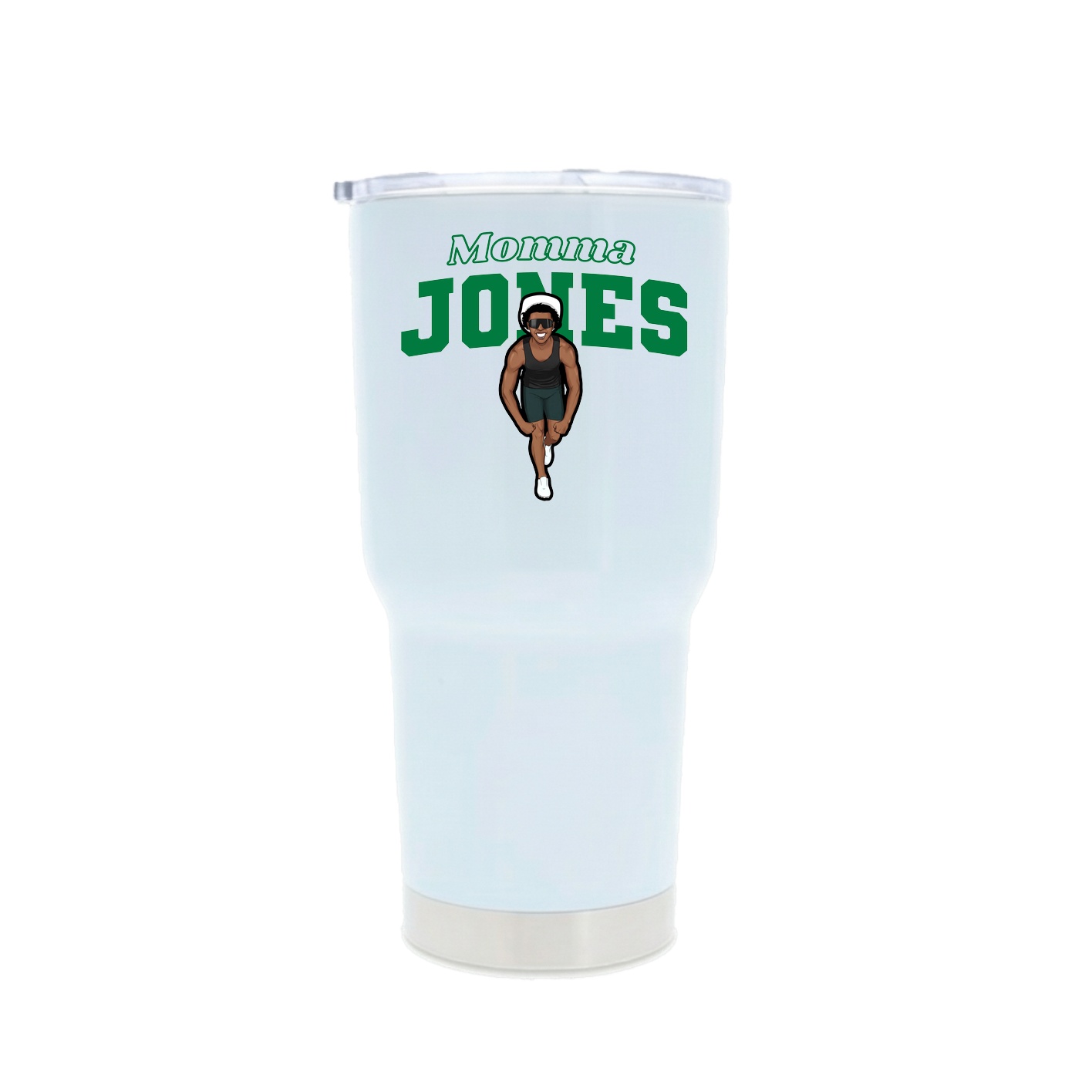 30oz Stainless Steel Tumbler — Mothers Day Block in White
