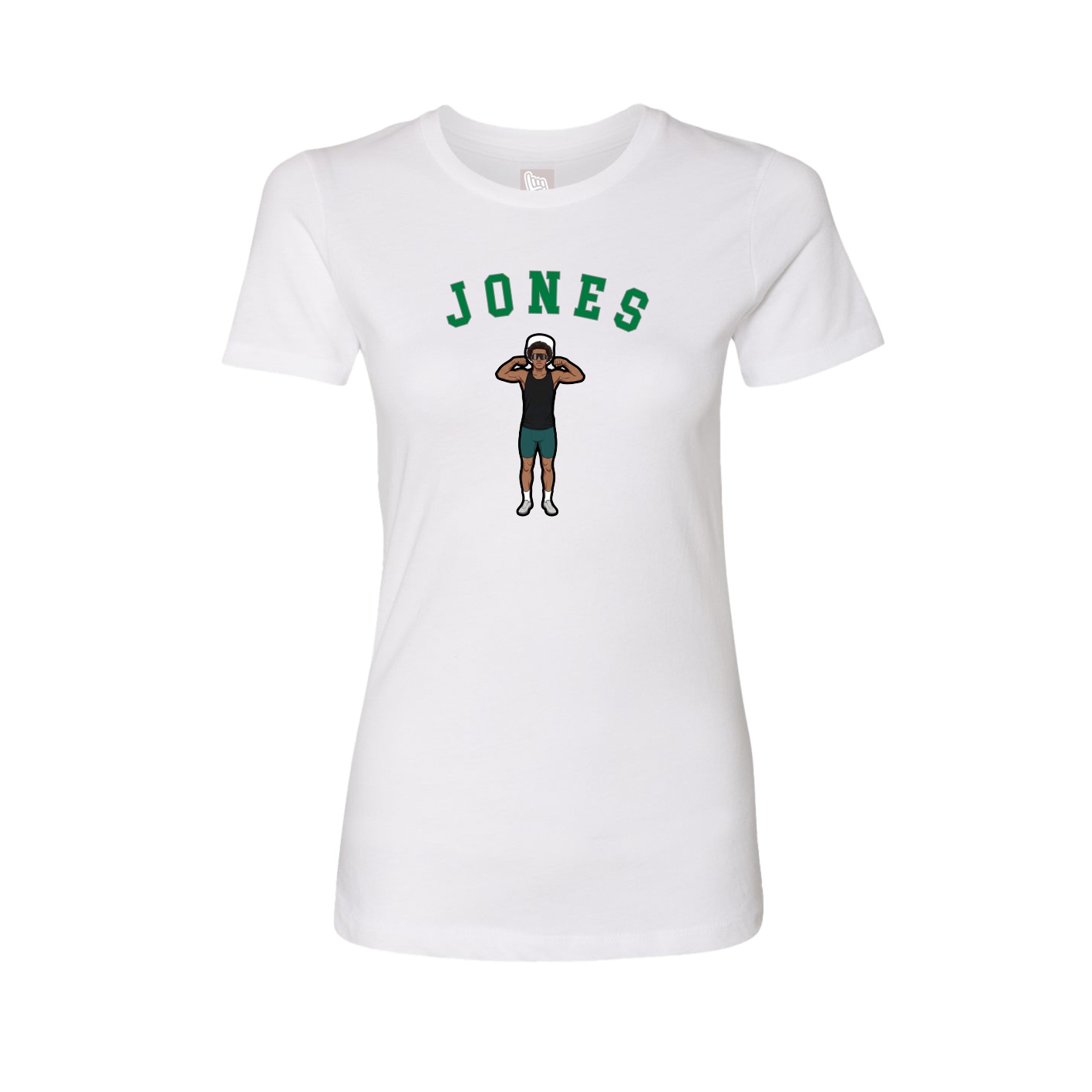 Fitted Women's Tee — Shirsey Arch in White