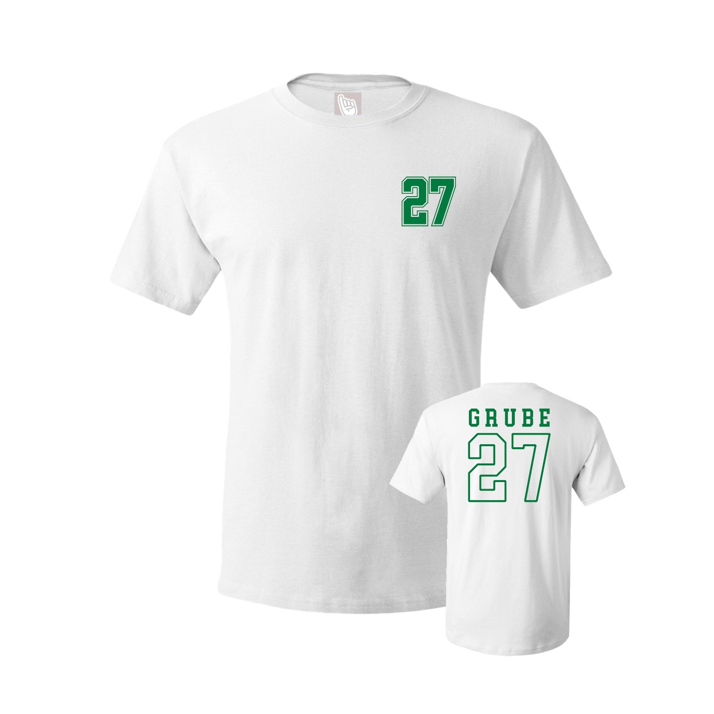 Youth Tee — Chest Back in White