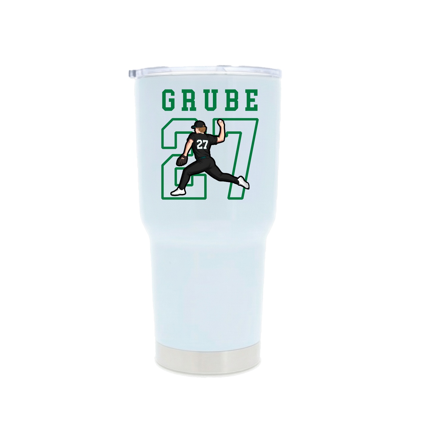 30oz Stainless Steel Tumbler — Shirsey in White