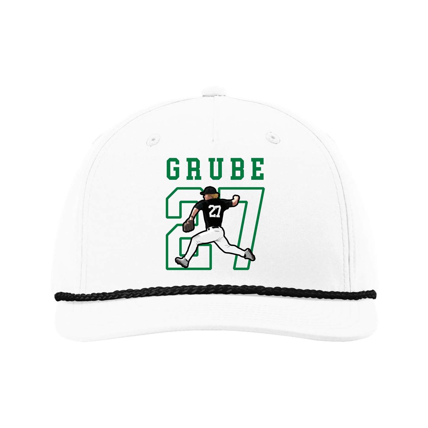 Five-Panel Classic Rope Cap — Shirsey in White