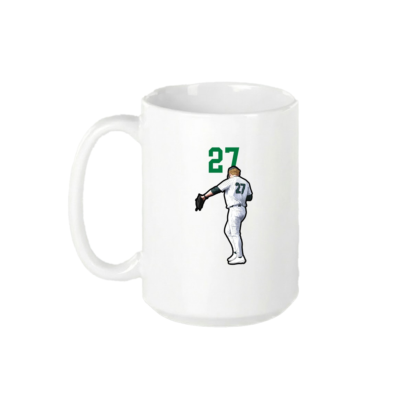 15oz Coffee Mug — Number Top in White