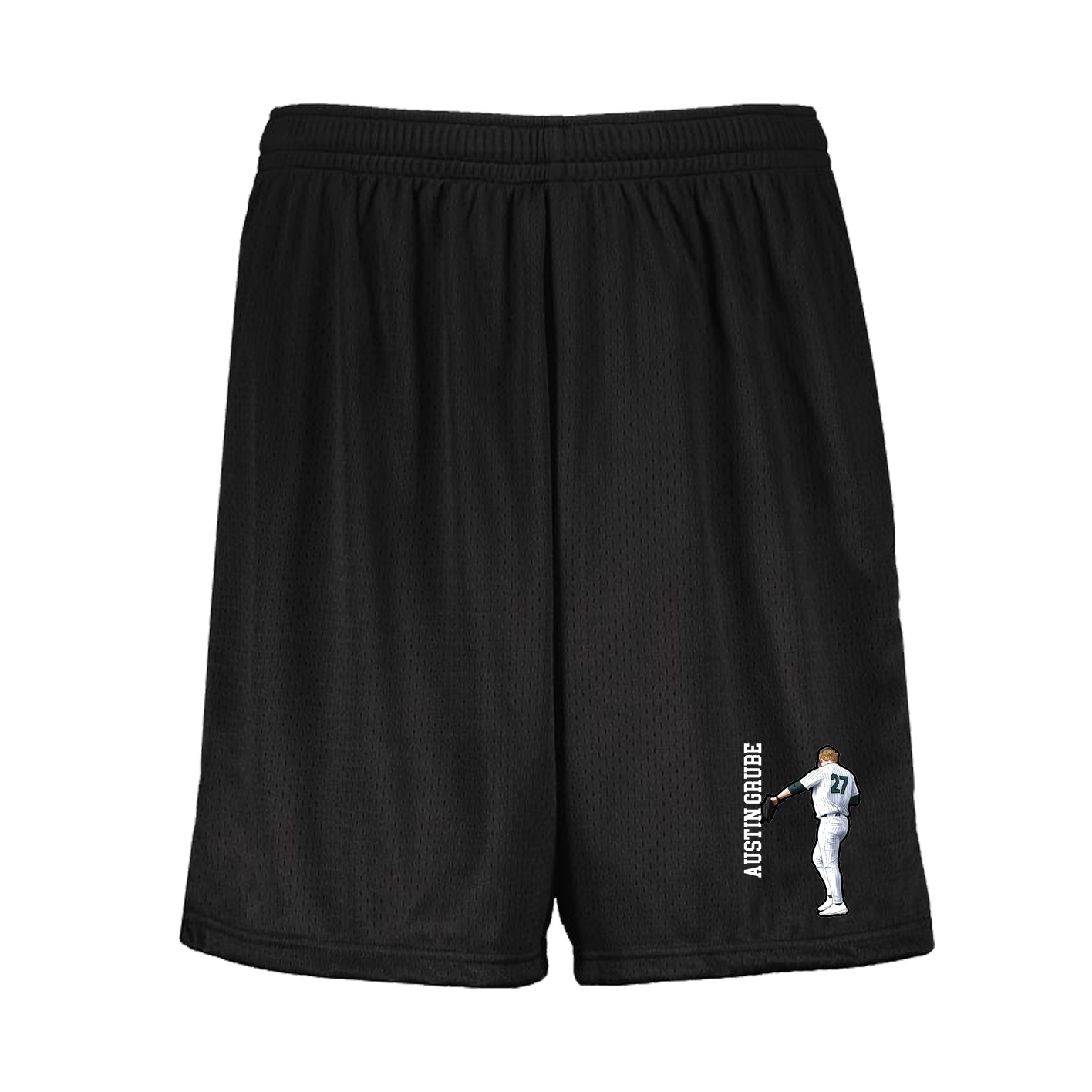 Shorts — Name Vertical in Black