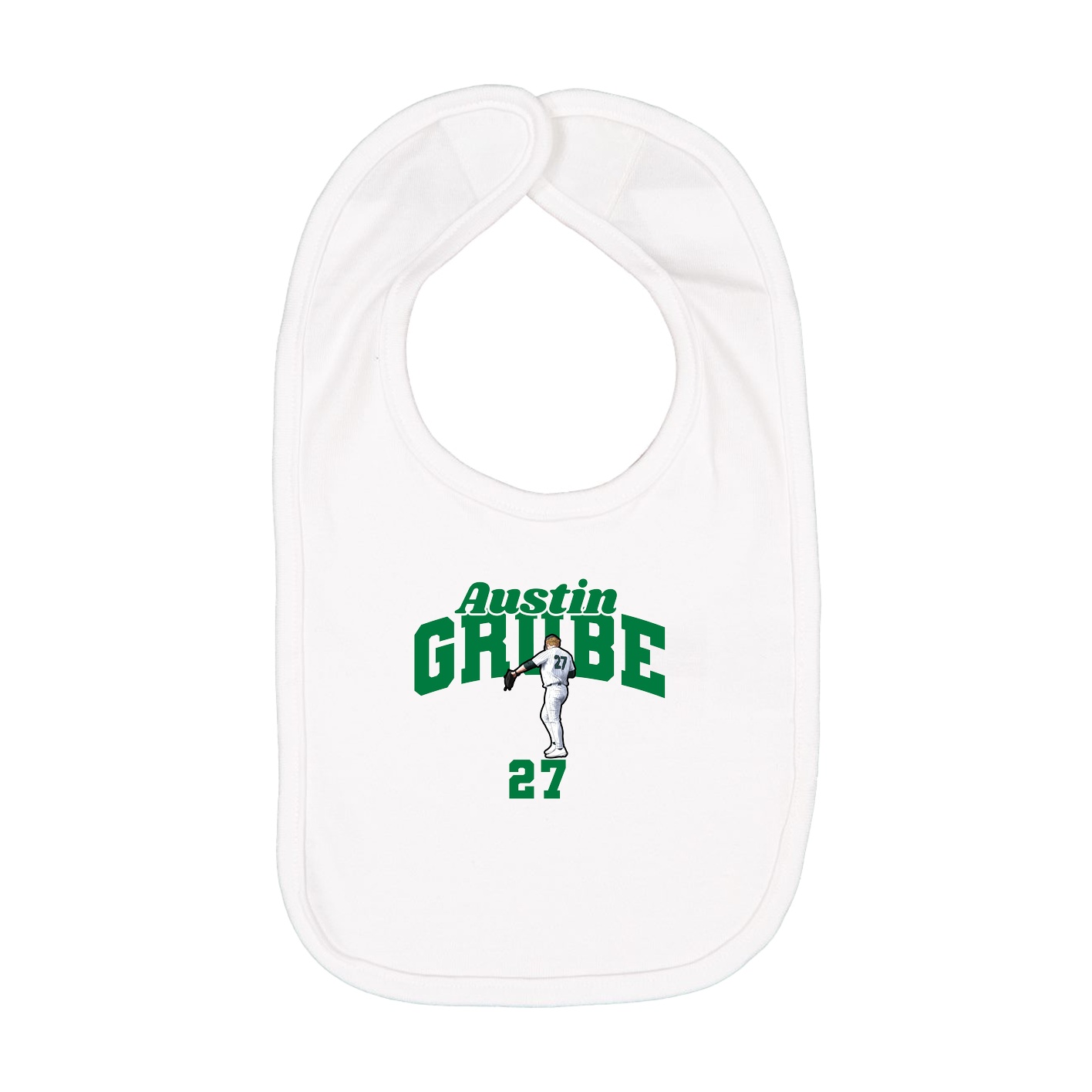 Infant Bib — Signature Arch in White