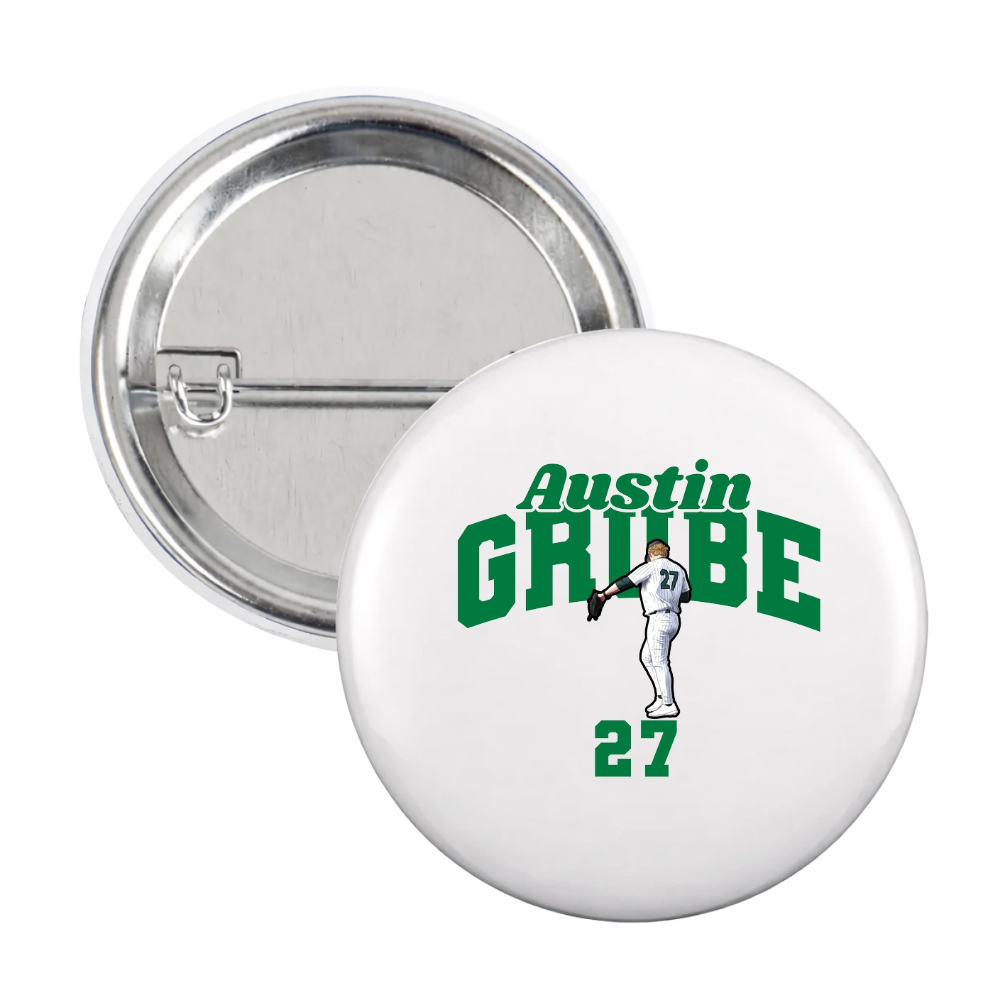 Game Day Button — Signature Arch in White