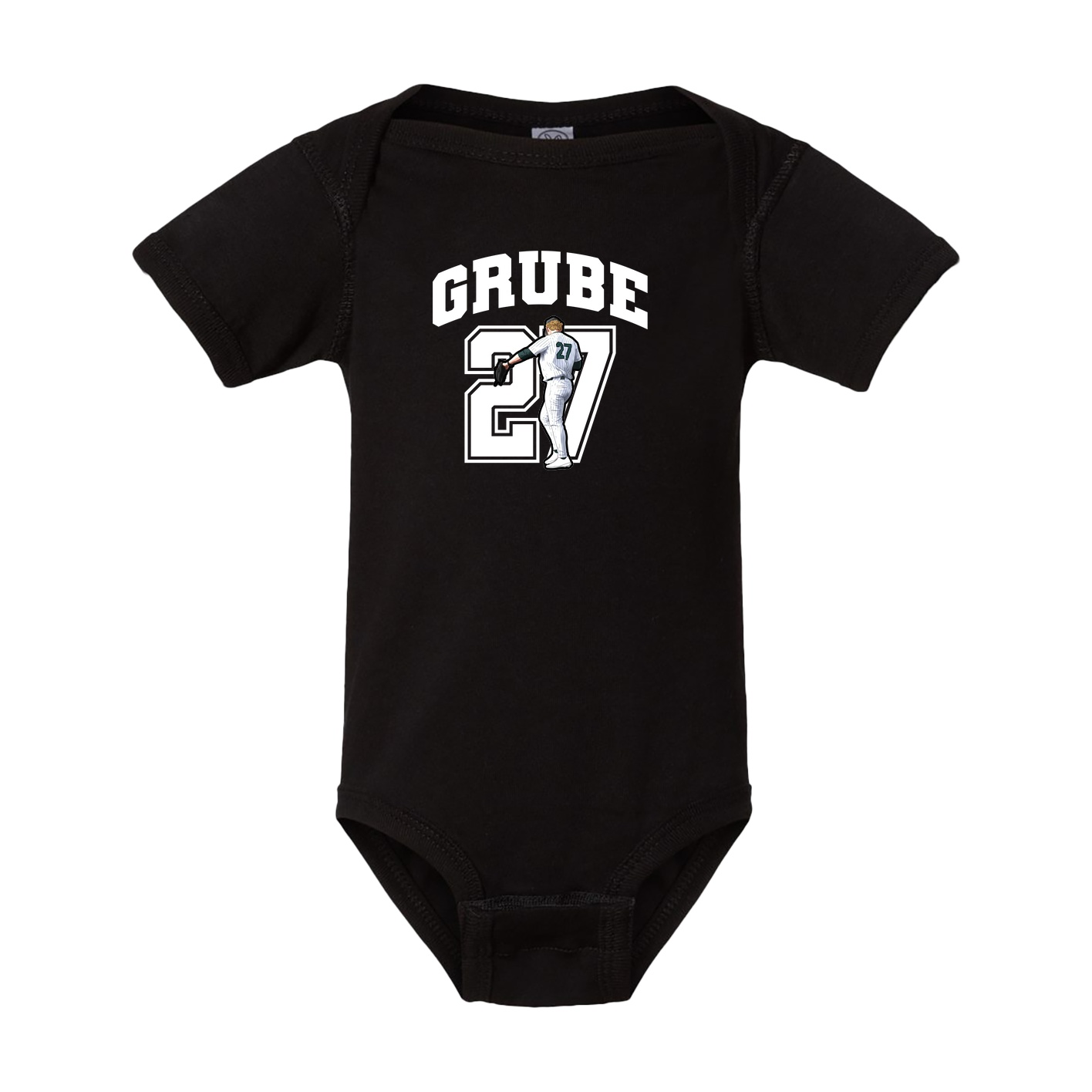 Baby Onesie — Number in Black