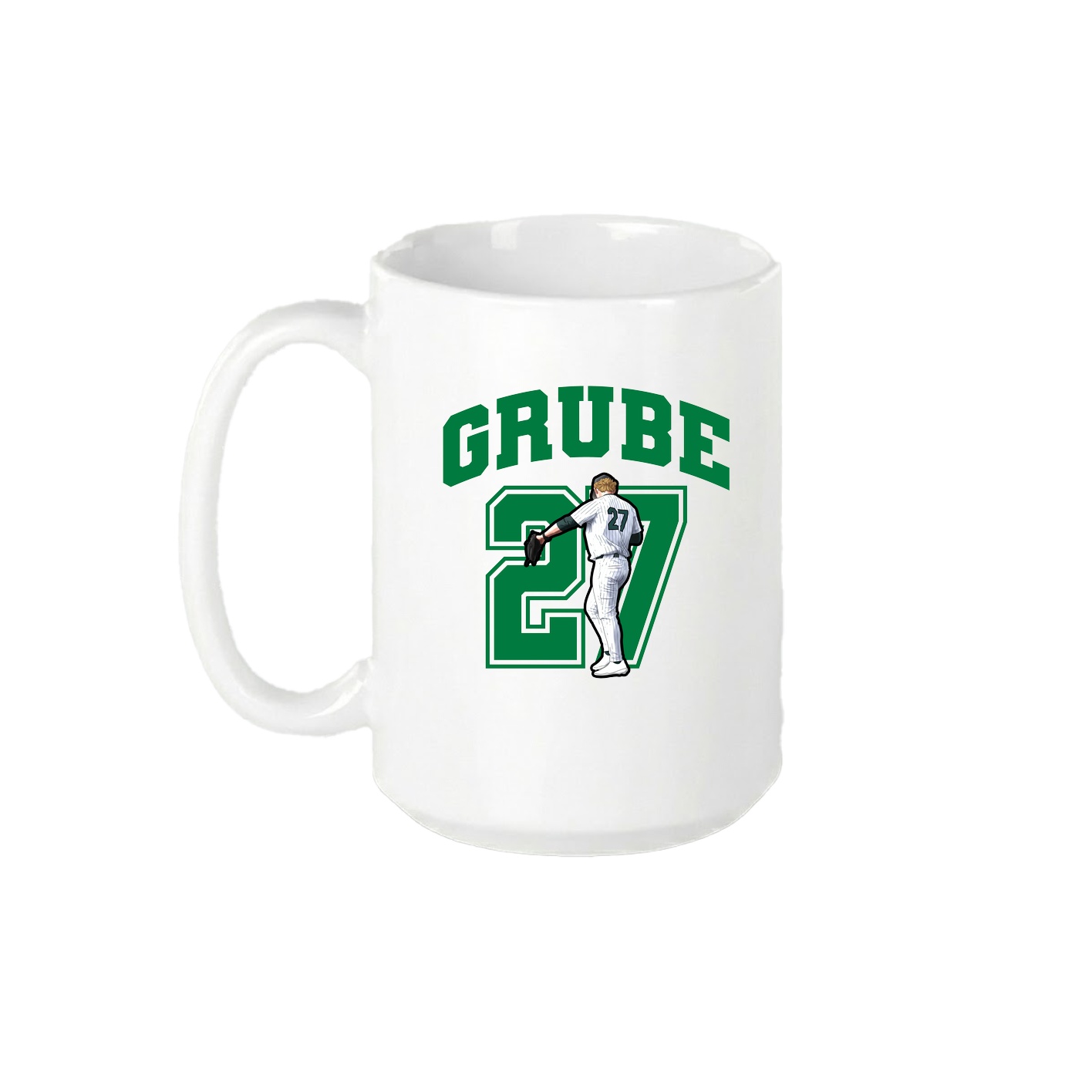 15oz Coffee Mug — Number in White