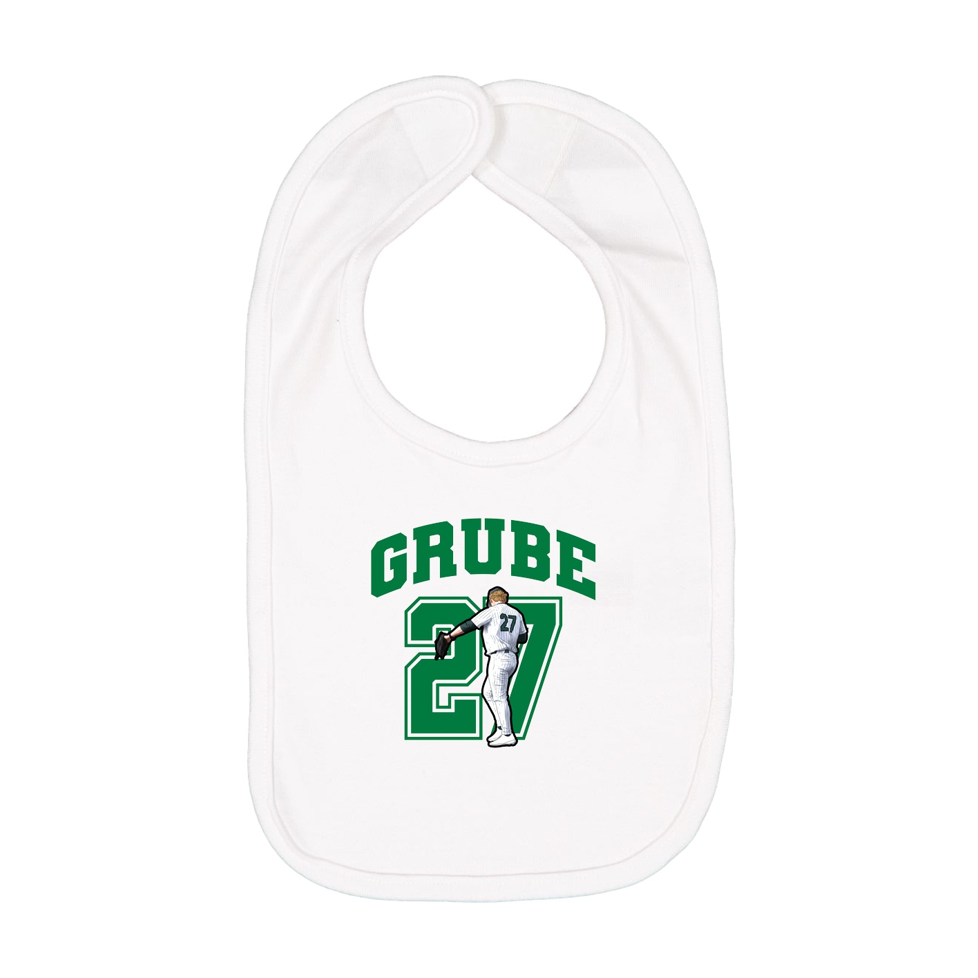 Infant Bib — Number in White