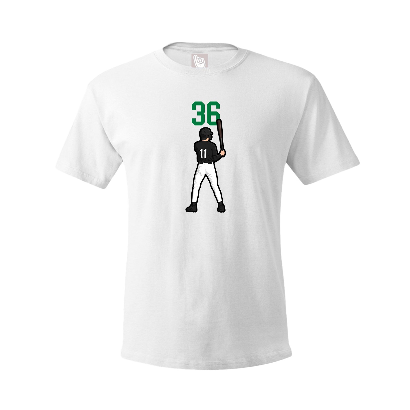 Tee — Number Top in White
