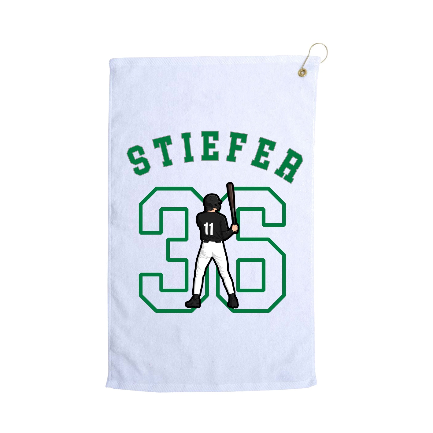 Golf Towel — Shirsey Arch in White