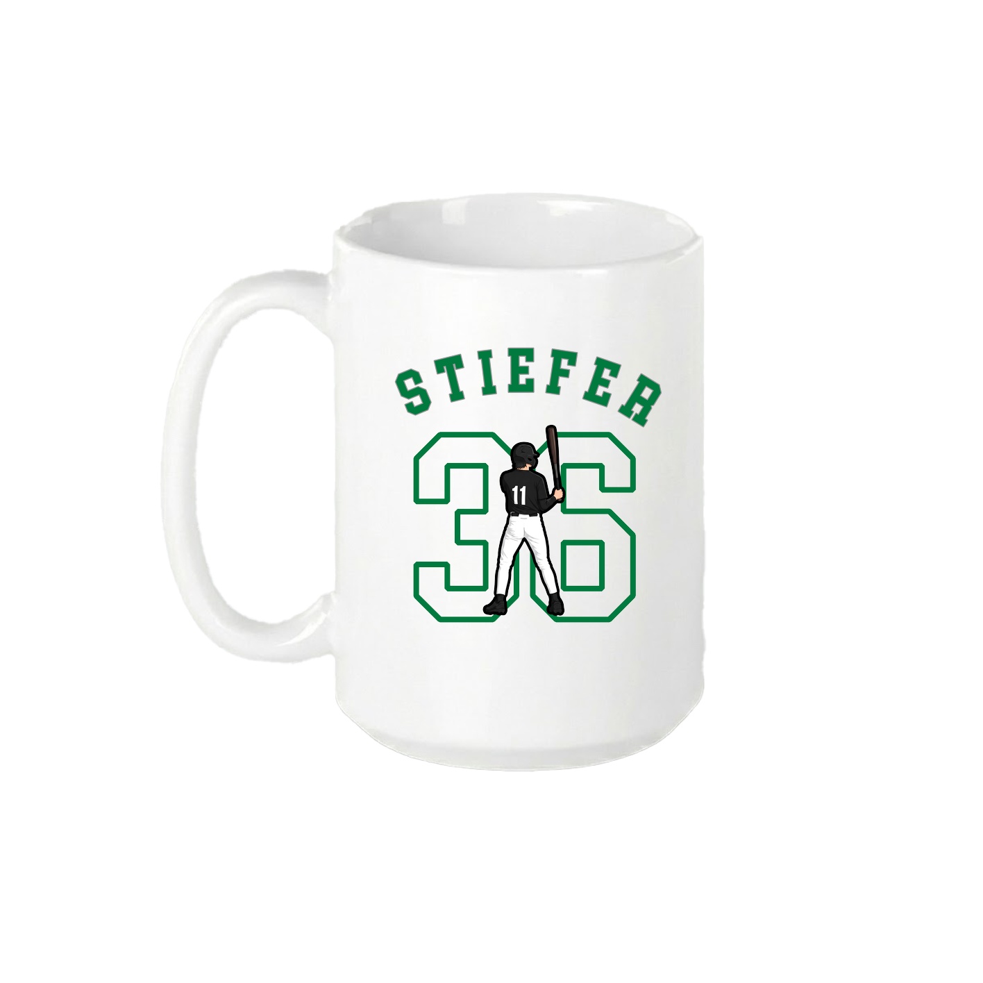 15oz Coffee Mug — Shirsey Arch in White