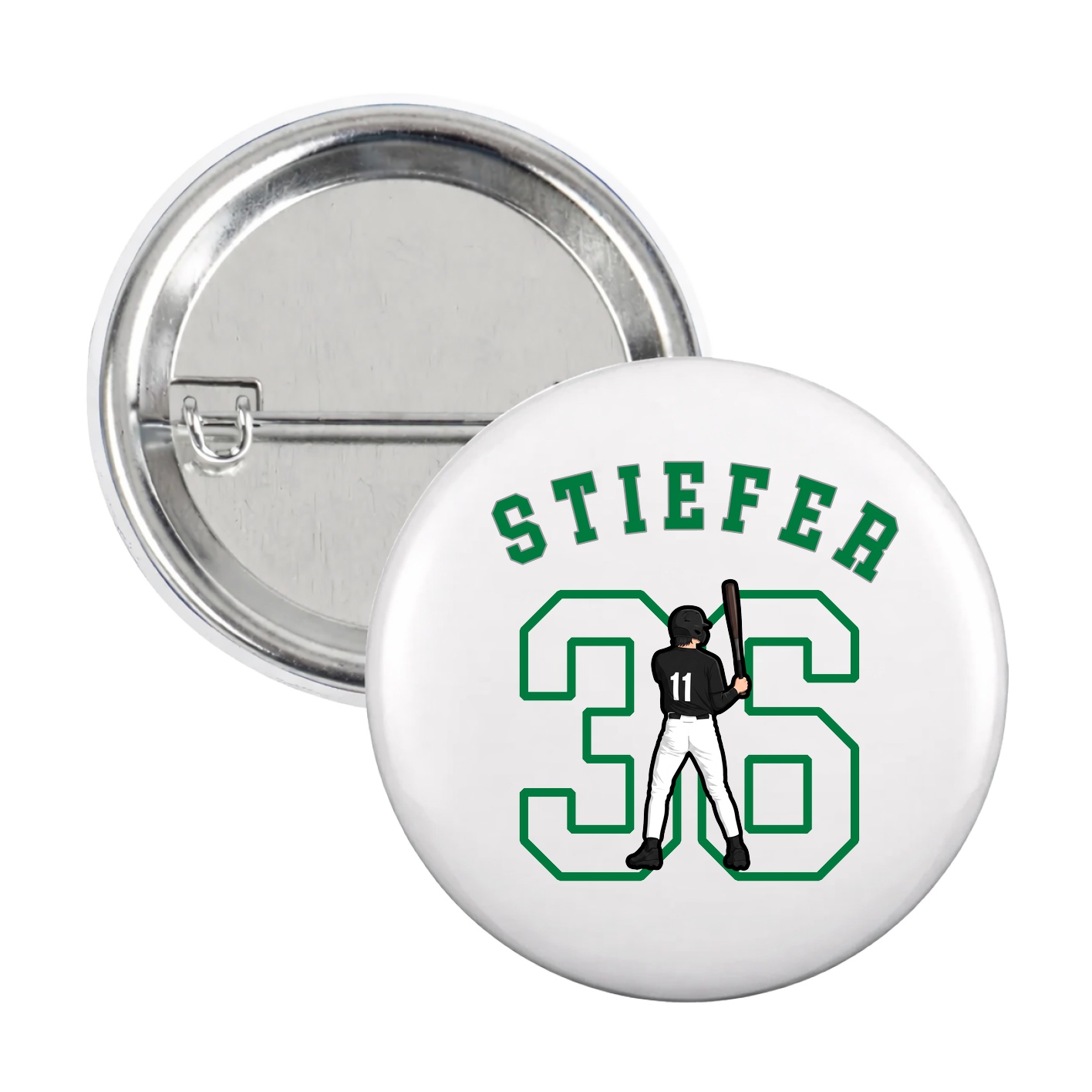 Game Day Button — Shirsey Arch in White