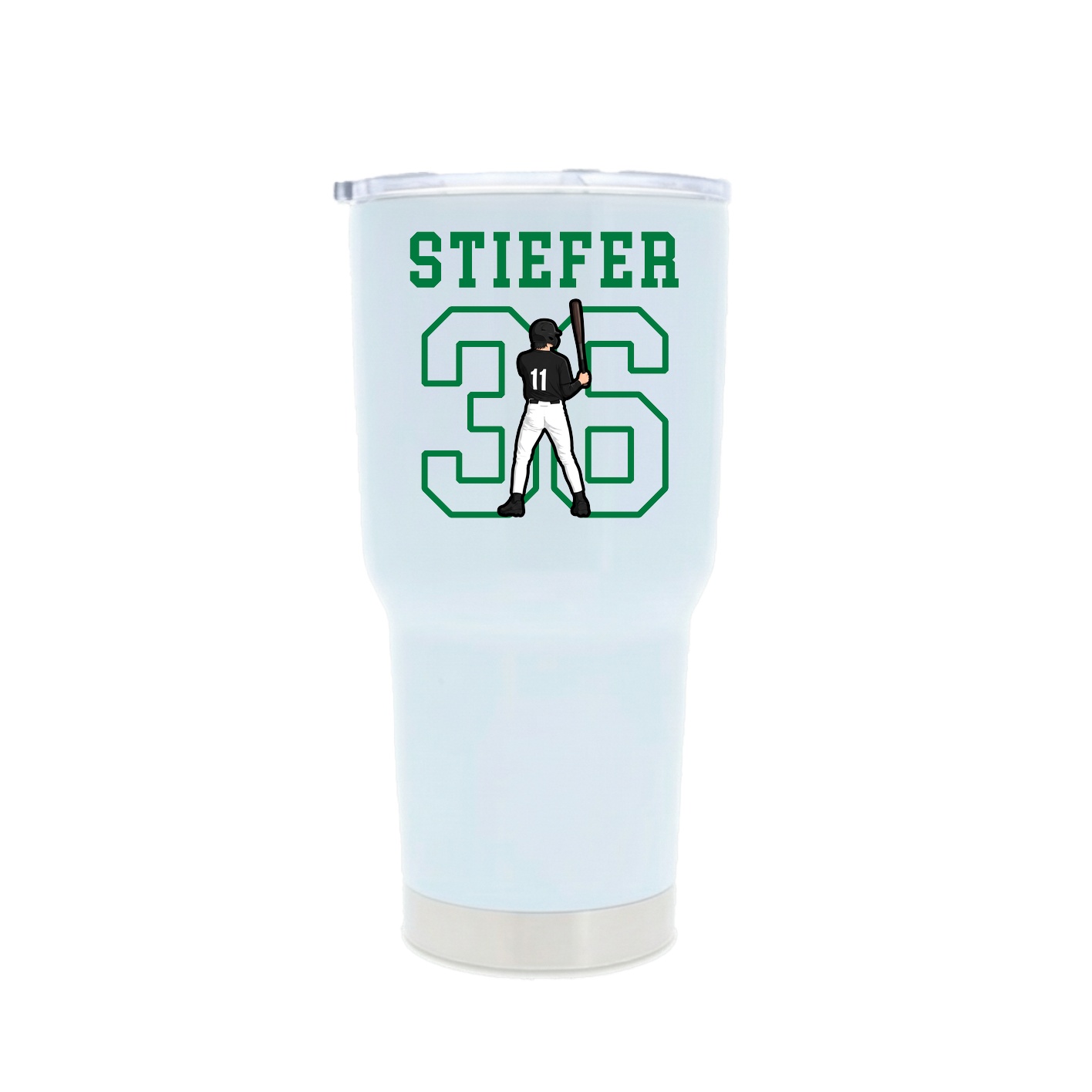 30oz Stainless Steel Tumbler — Shirsey in White