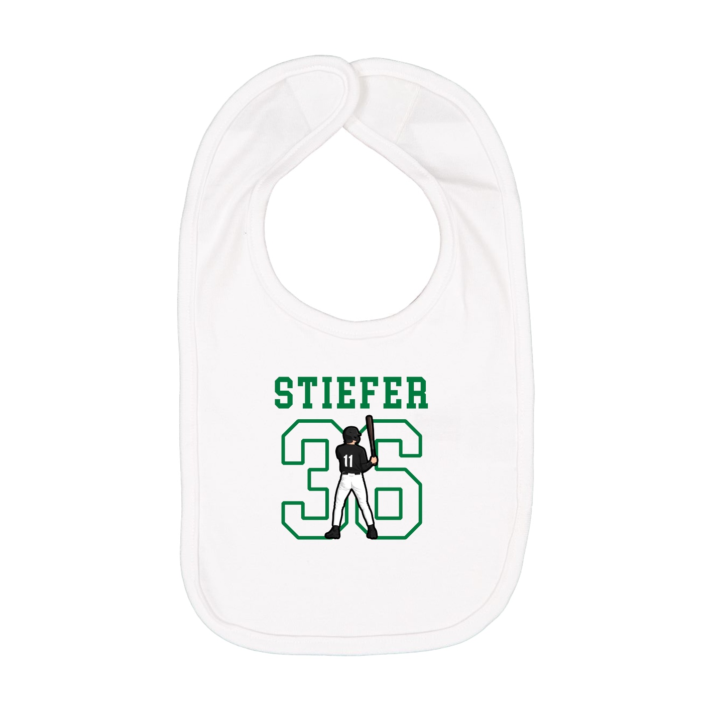Infant Bib — Shirsey in White
