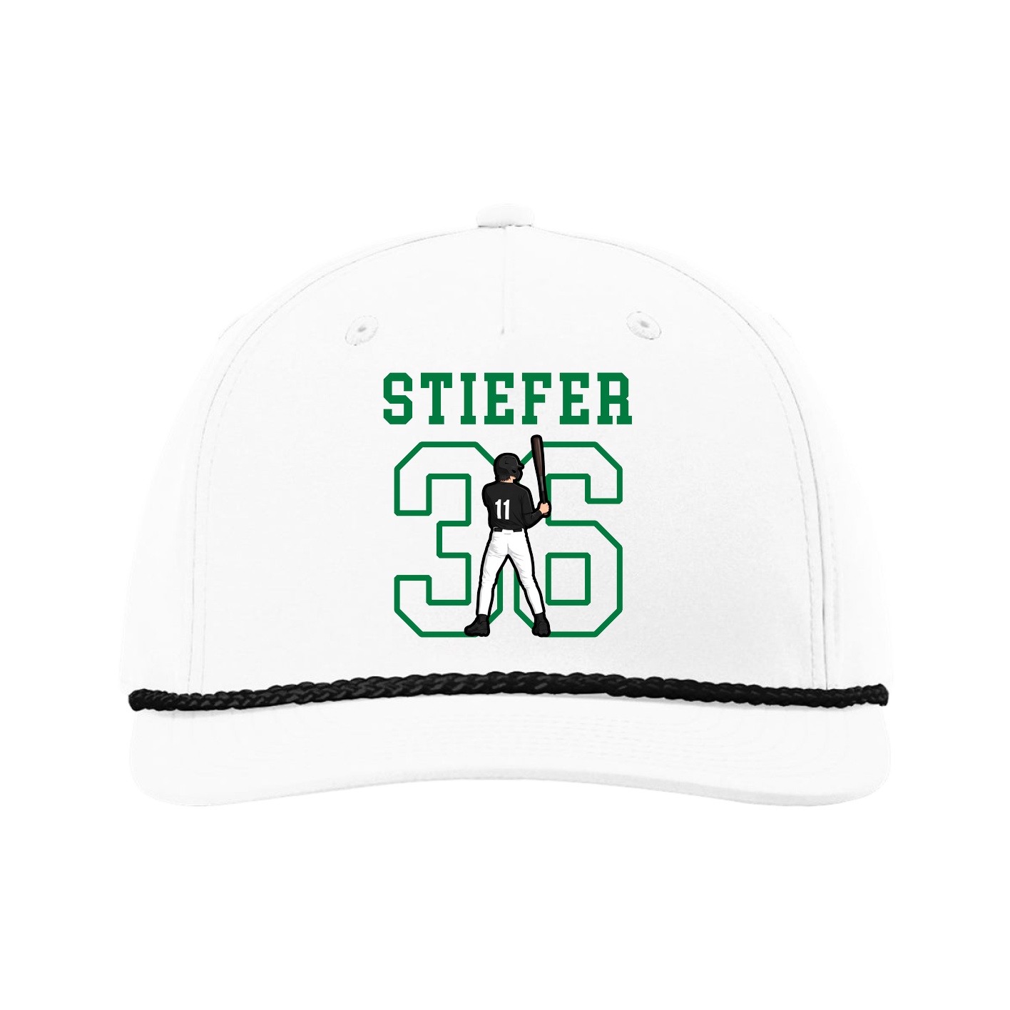 Five-Panel Classic Rope Cap — Shirsey in White