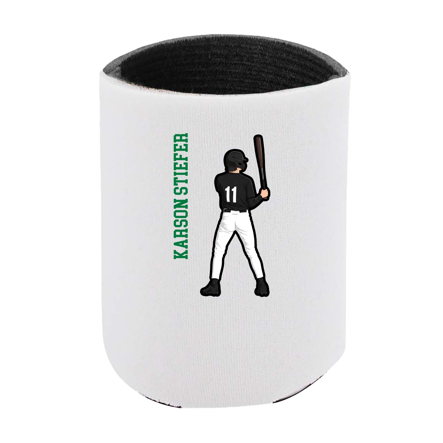 Can Holder — Name Vertical in White