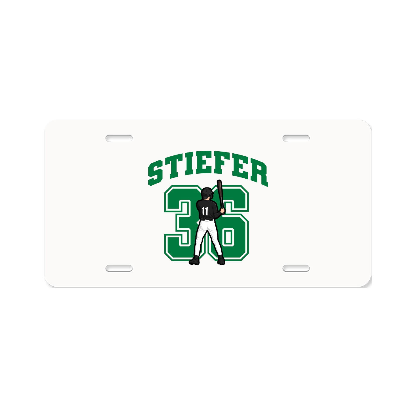 License Plate — Number in Classic