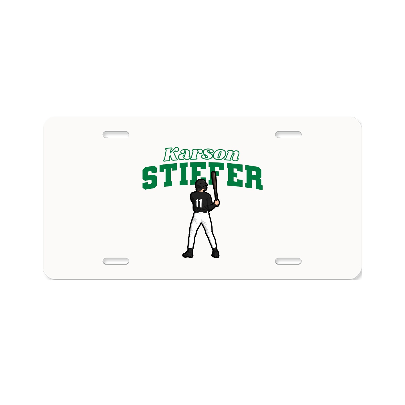 License Plate — Name Arch in Classic