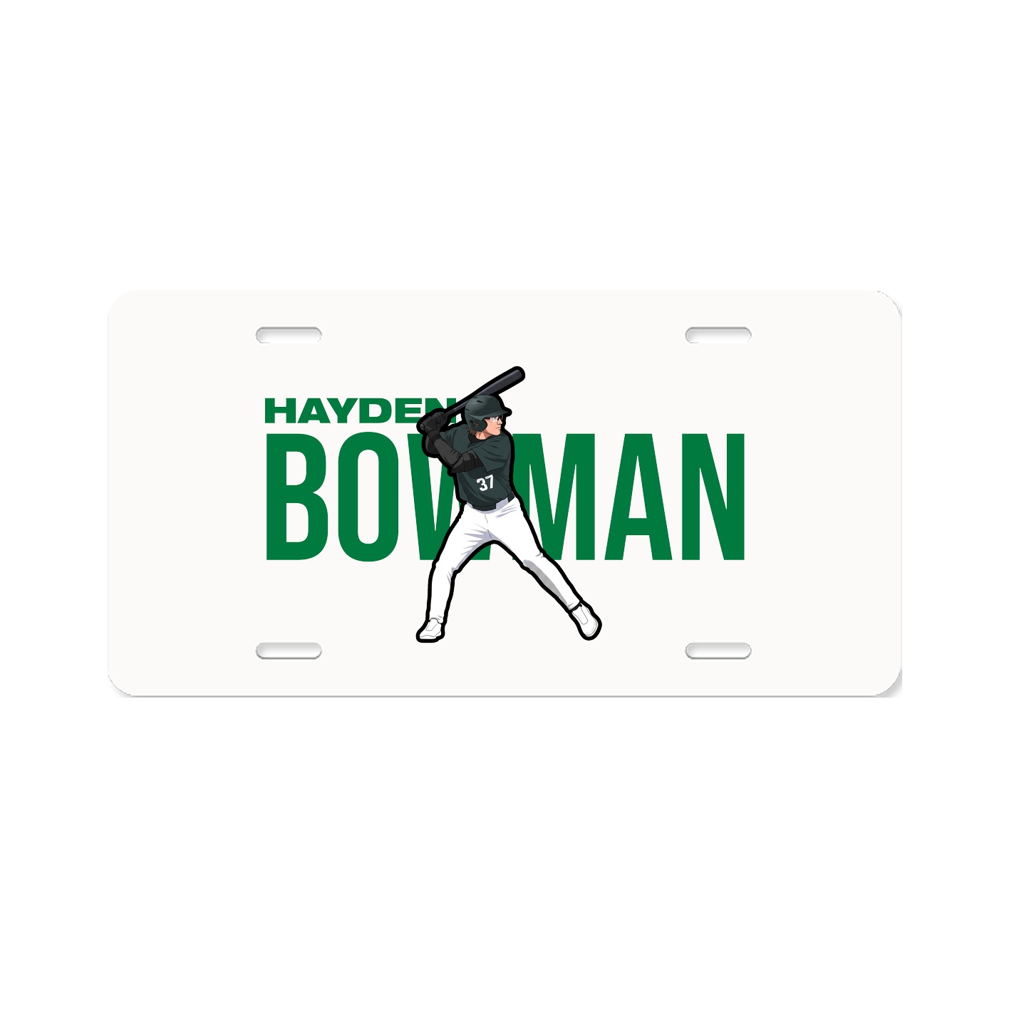 License Plate — Player Name in Classic