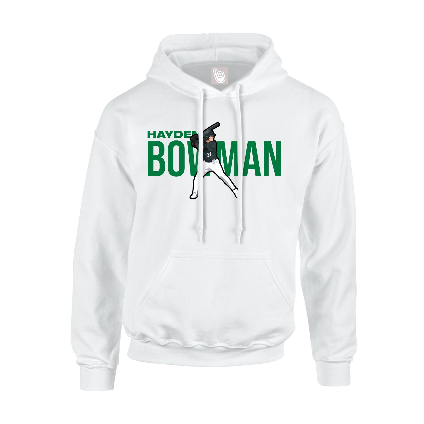Hoodie — Player Name in White