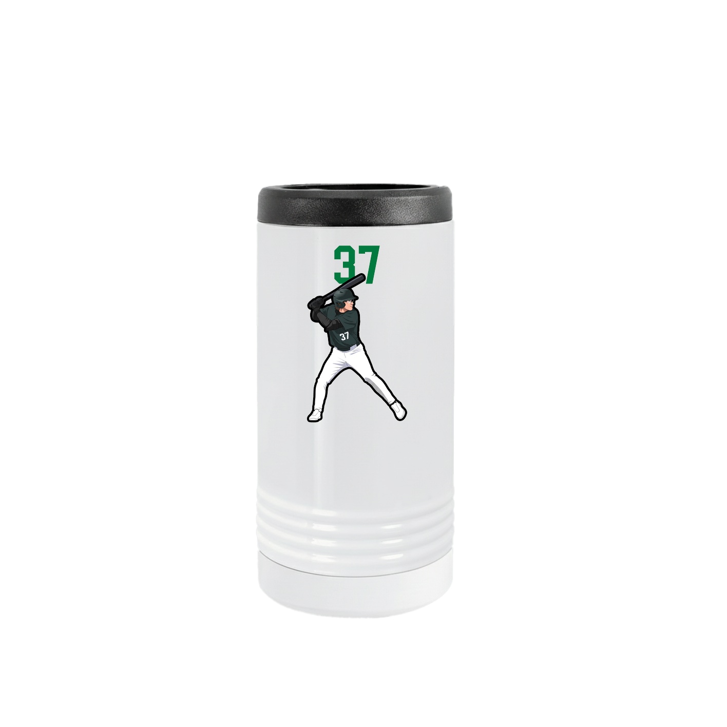 Slim Beverage Holder — Number Top in White