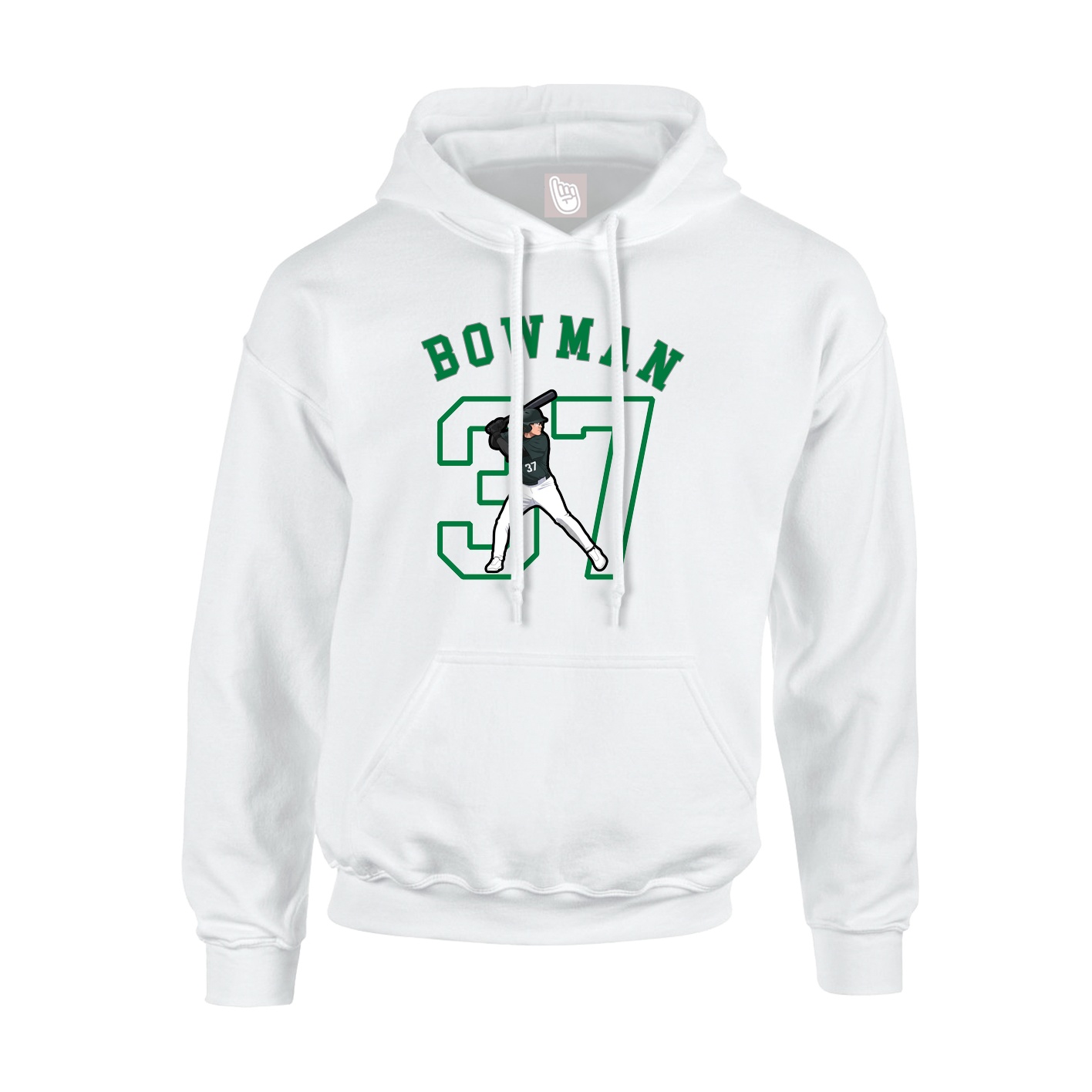 Hoodie — Shirsey Arch in White