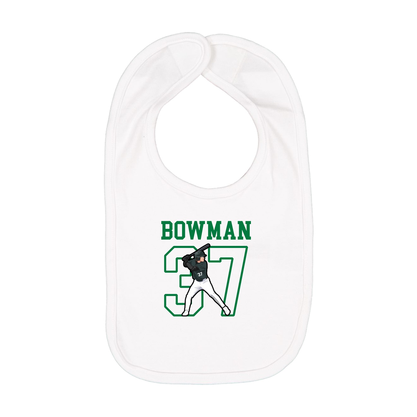 Infant Bib — Shirsey in White