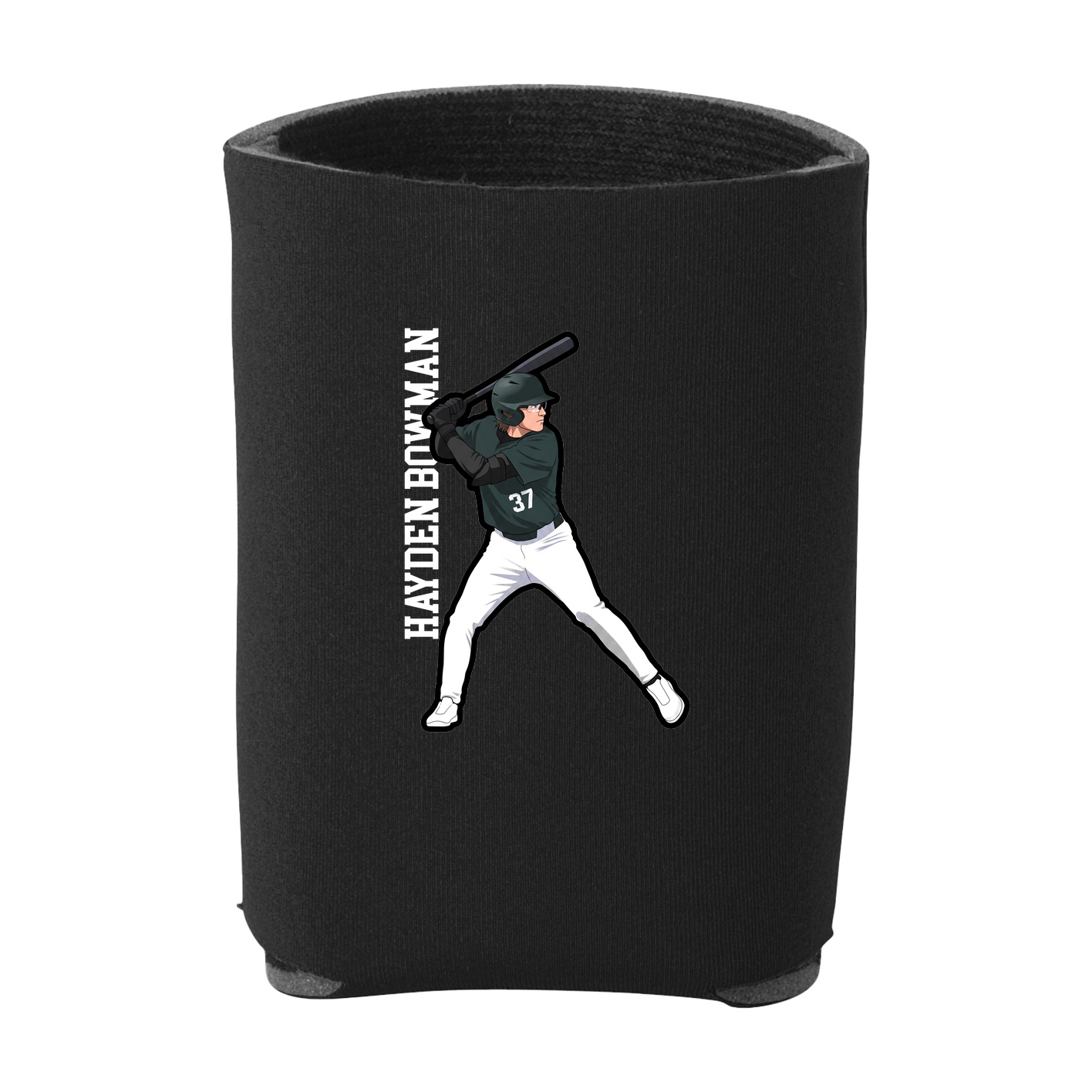 Can Holder — Name Vertical in Black