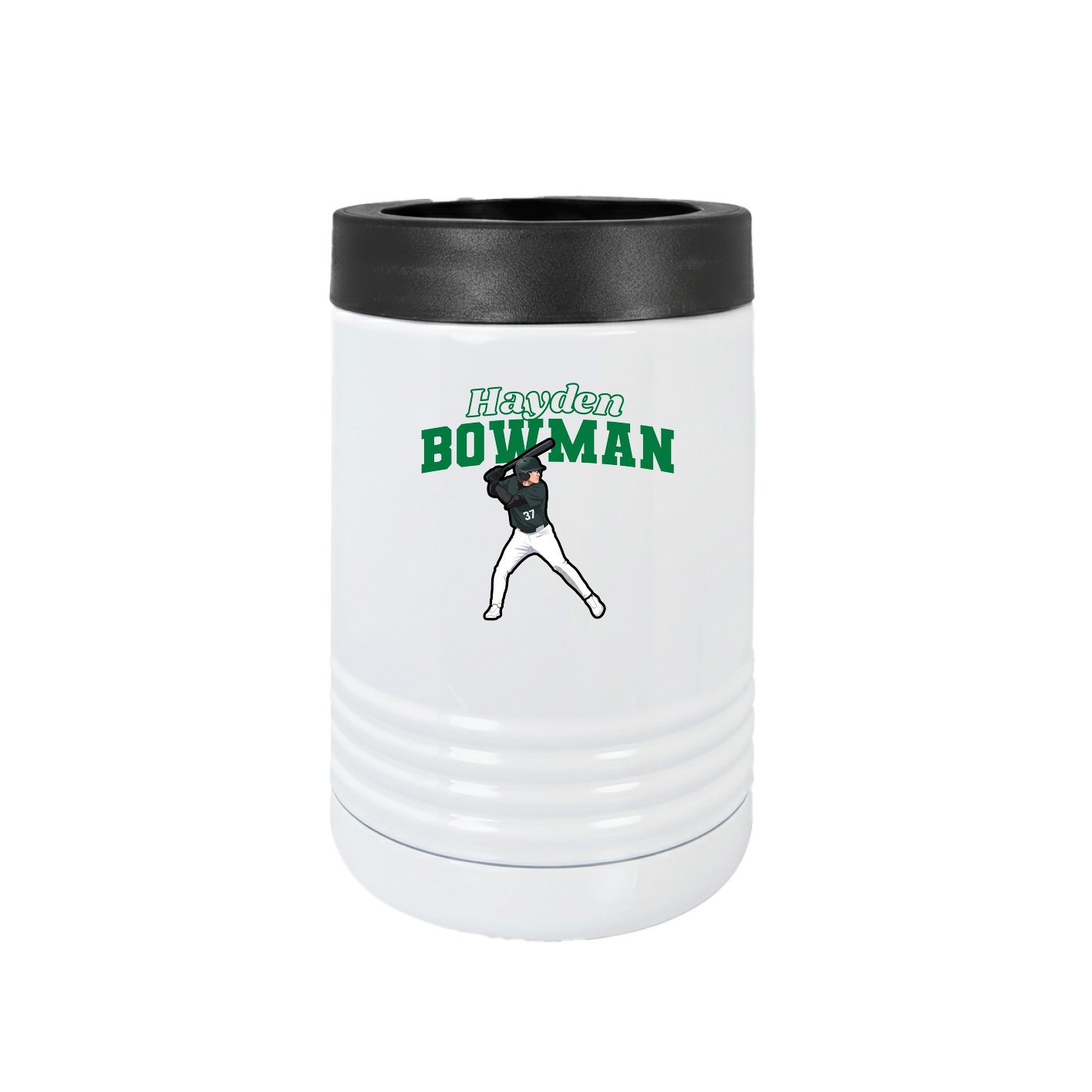 Beverage Holder — Name Arch in White